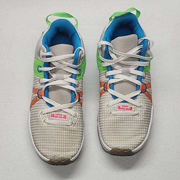 Nike LeBron Witness 7 Sneakers Grey Fog Hyper Pink DM1123-003 Trainers Size 10 - Picture 15 of 15